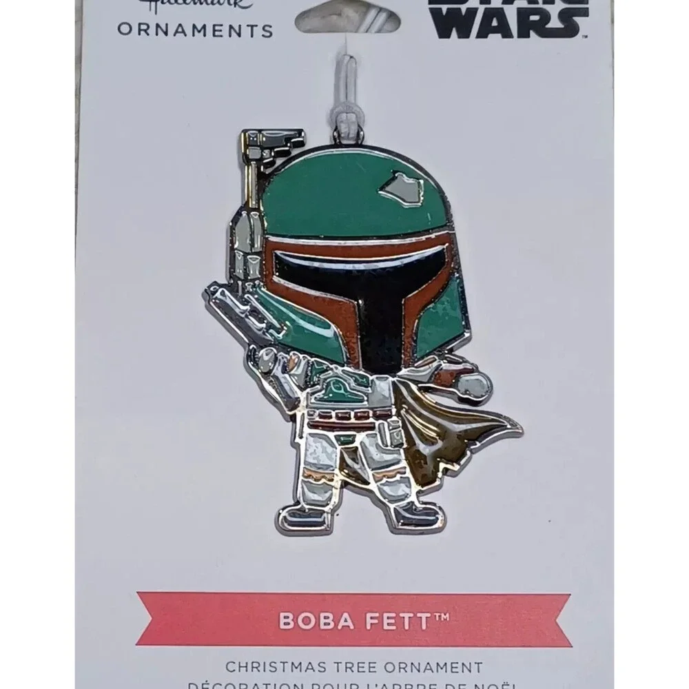 Hallmark  Star Wars BOBA FETT The Bounty Hunter Metal Enamel Christmas Ornament